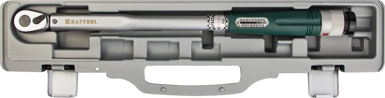 KRAFTOOL 3/8", 20-100 Нм, со шкалой, динамометрический ключ 64053-100