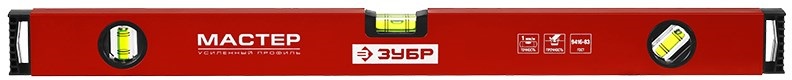 Крашеный коробчатый уровень 100 см Зубр 34584-100