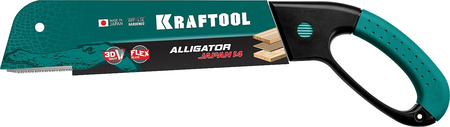 KRAFTOOL 14 TPI, 300 мм, ножовка по дереву (пила) KATRAN "FINE CUT" 1-15181-30-14
