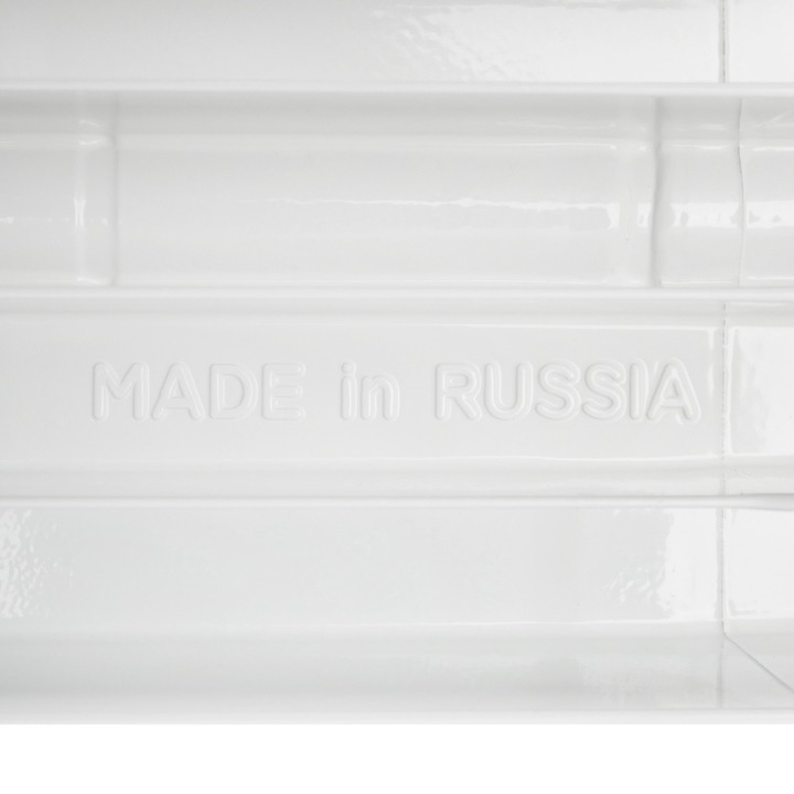 SRB-0310-050004 STOUT Space 500 4 секции радиатор биметаллический боковое подключение RAL9016