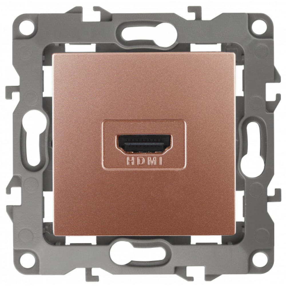 Розетка ЭРА 12-3114-14 HDMI, IP20, 12, медь Б0027489