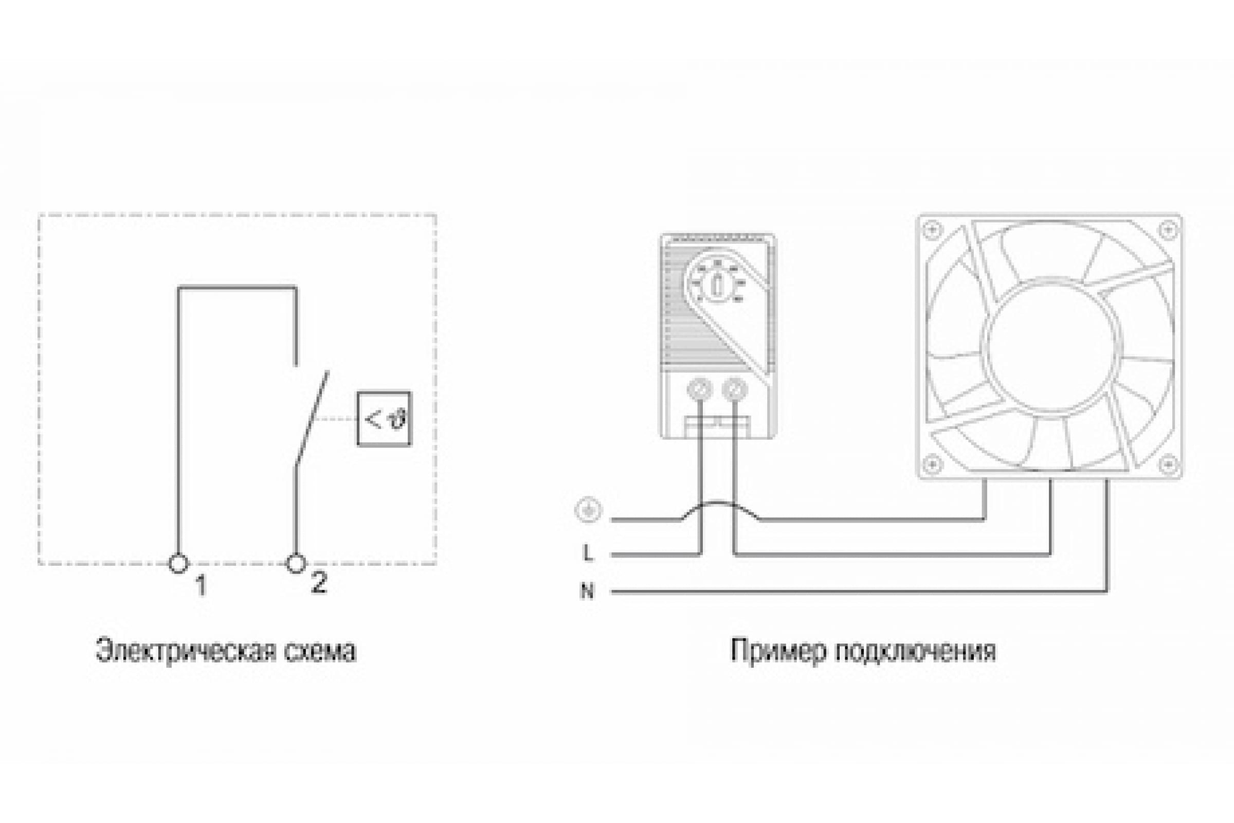 Термостат IEK NO от 0 до +60 C YCE-TNO-00-6