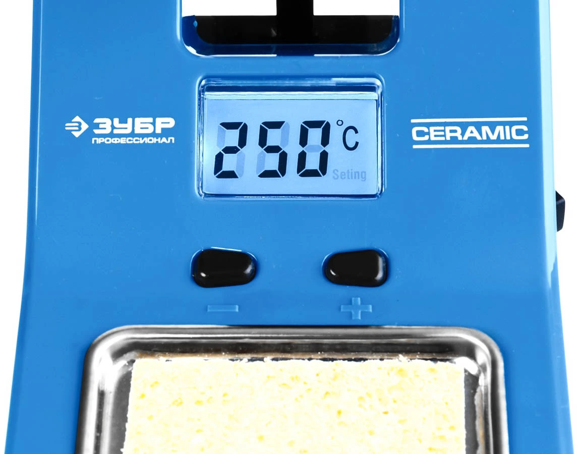 ЗУБР 160-550°C, 48 Вт, жк дисплей, паяльная станция цифровая 55334 Профессионал