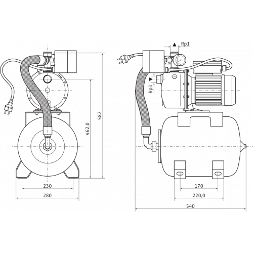 Насосная установка Wilo Jet HWJ 20 L 204