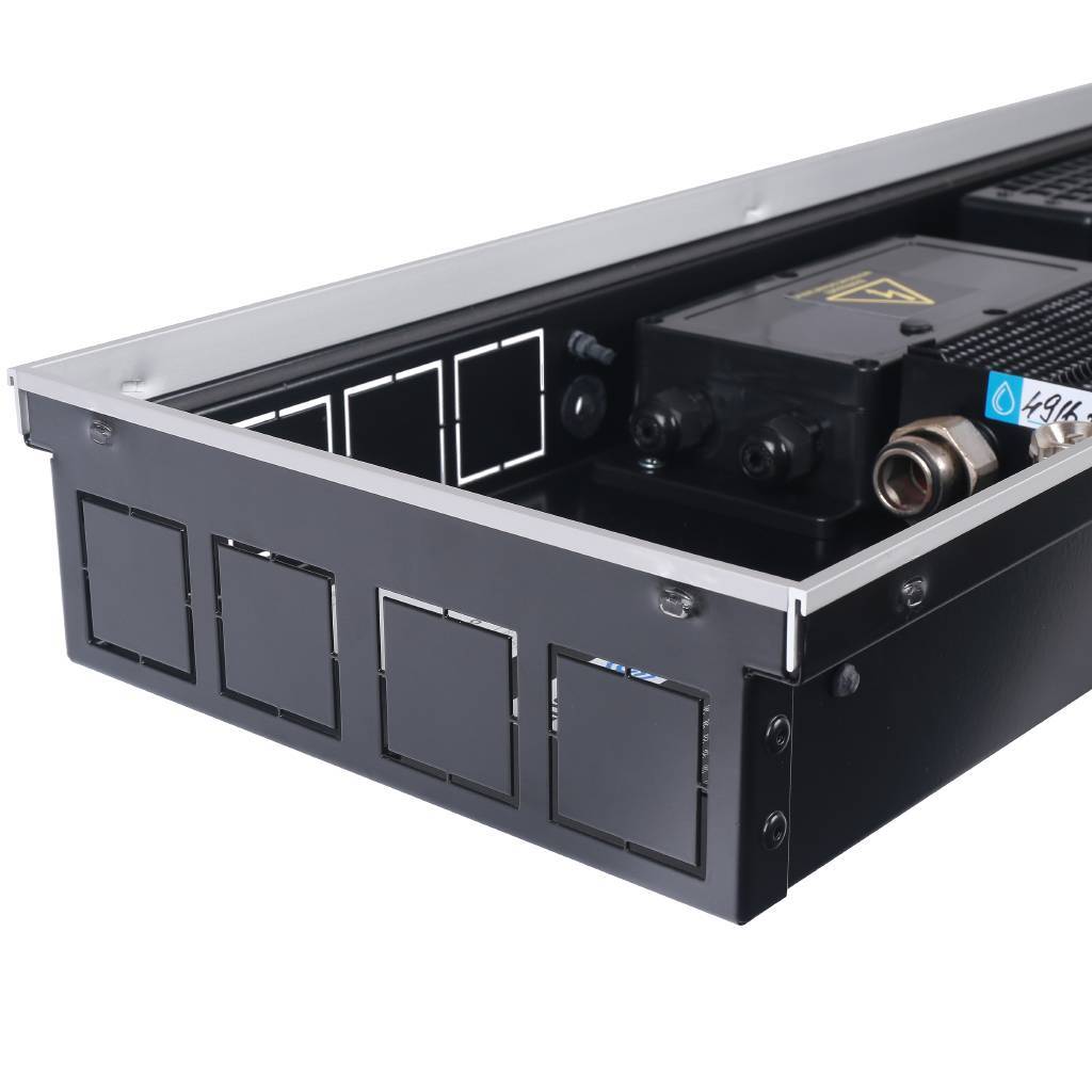 SCQ-1100-0724150 STOUT Конвектор внутрипольный SCQ 75.240.1500 (Решётка роликовая, анодированный алюминий)