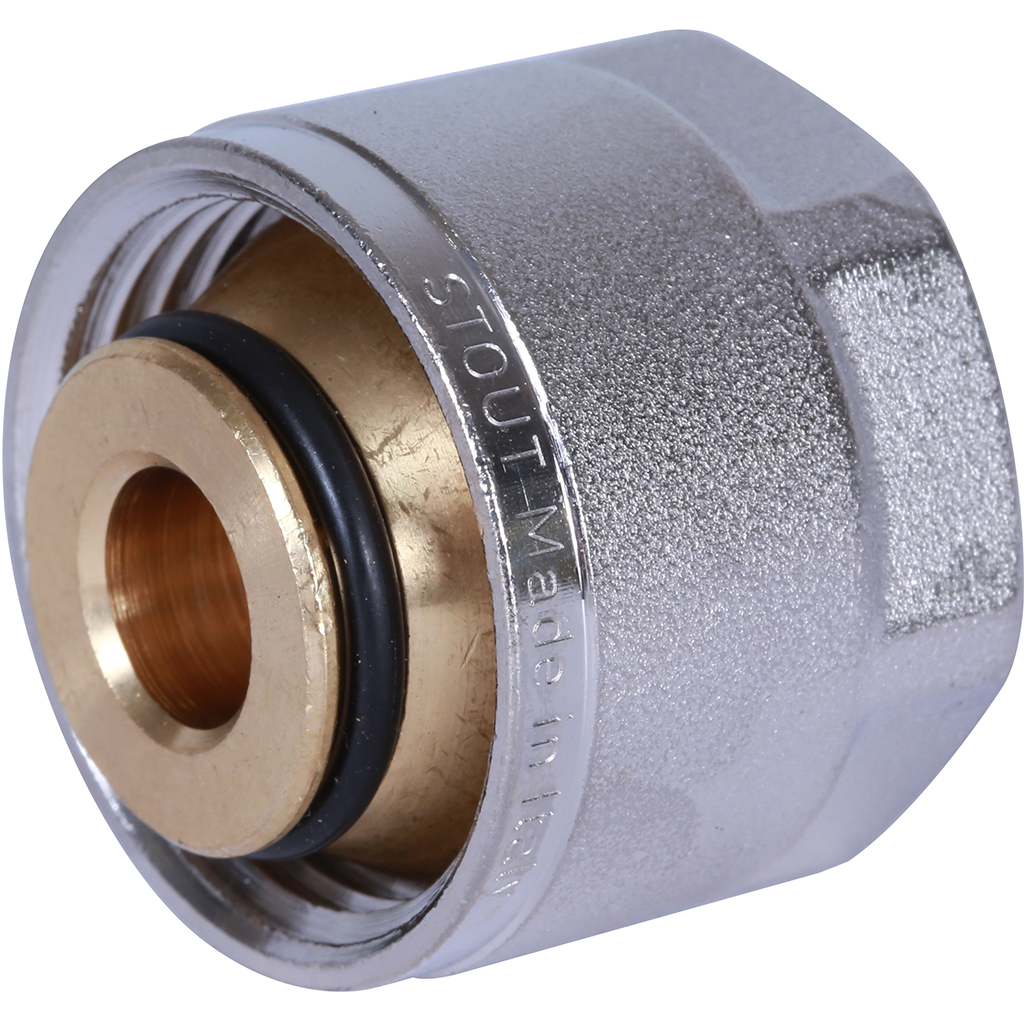SFC-0026-202934 STOUT Фитинг компрессионный для труб PEX-AL-PEX 20х2,9х3/4