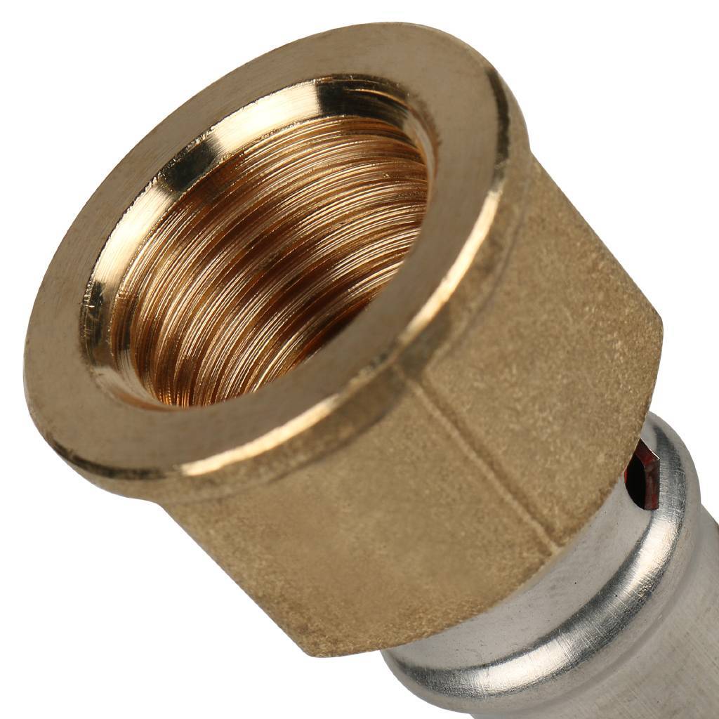 SFP-0002-001216 STOUT Переходник с внутренней резьбой 1/2"х16 для металлопластиковых труб прессовой