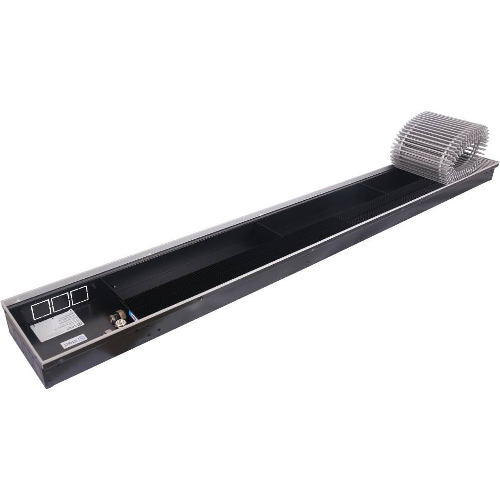 SCN-1100-0824180 STOUT Конвектор внутрипольный SCN 80.240.1800 (Решётка роликовая, анодированный алюминий)