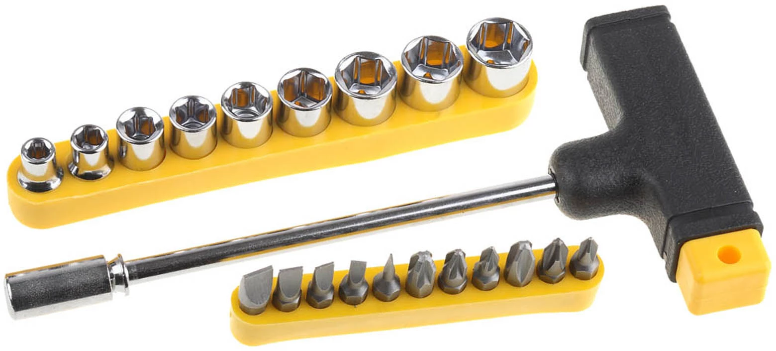 STAYER 22 шт., отвертка с битами и торцевыми головками Maxfix 2540-H20