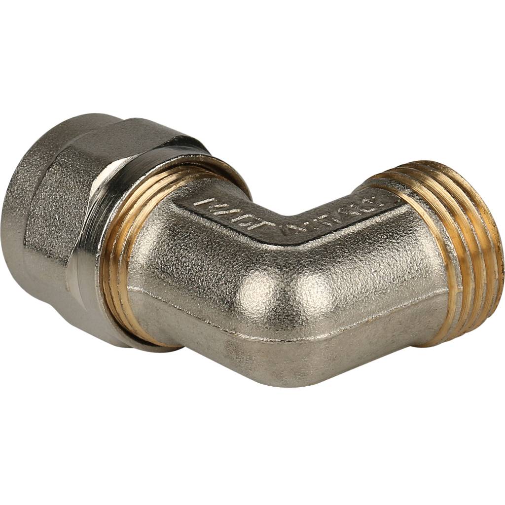 SFS-0006-001216 STOUT Угольник-переходник с наружной резьбой 1/2"х16 для металлопластиковых труб винтовой