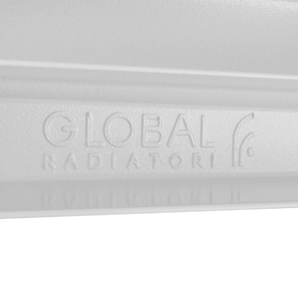 Global ISEO 500 8 секций радиатор алюминиевый боковое подключение (белый RAL 9010)
