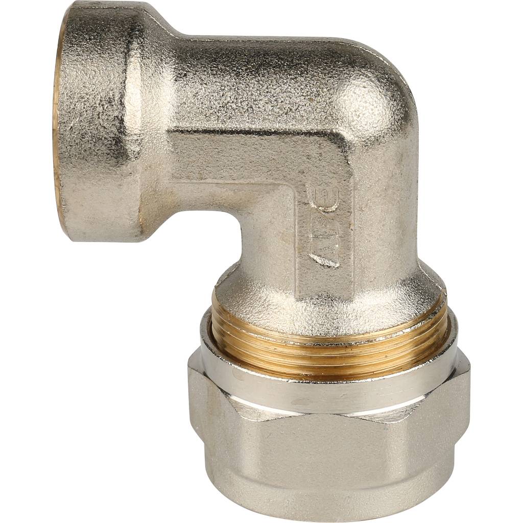 SFS-0007-003426 STOUT Угольник-переходник с внутренней резьбой 3/4"х26 для металлопластиковых труб винтовой